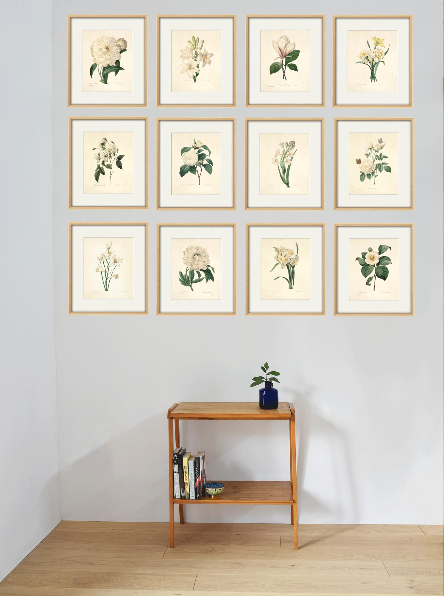 White Lily Vintage Flower Art Print Cottage Wall Art Victorian Print ...
