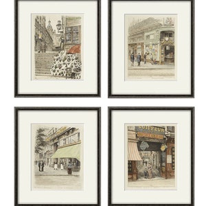 Franse kunstafdruk poster kunst aan de muur Parijs Victoriaanse kunst antieke prenten Franse print slaapkamer kunst Franse muur kunst Home decor kunst aan de muur vintage