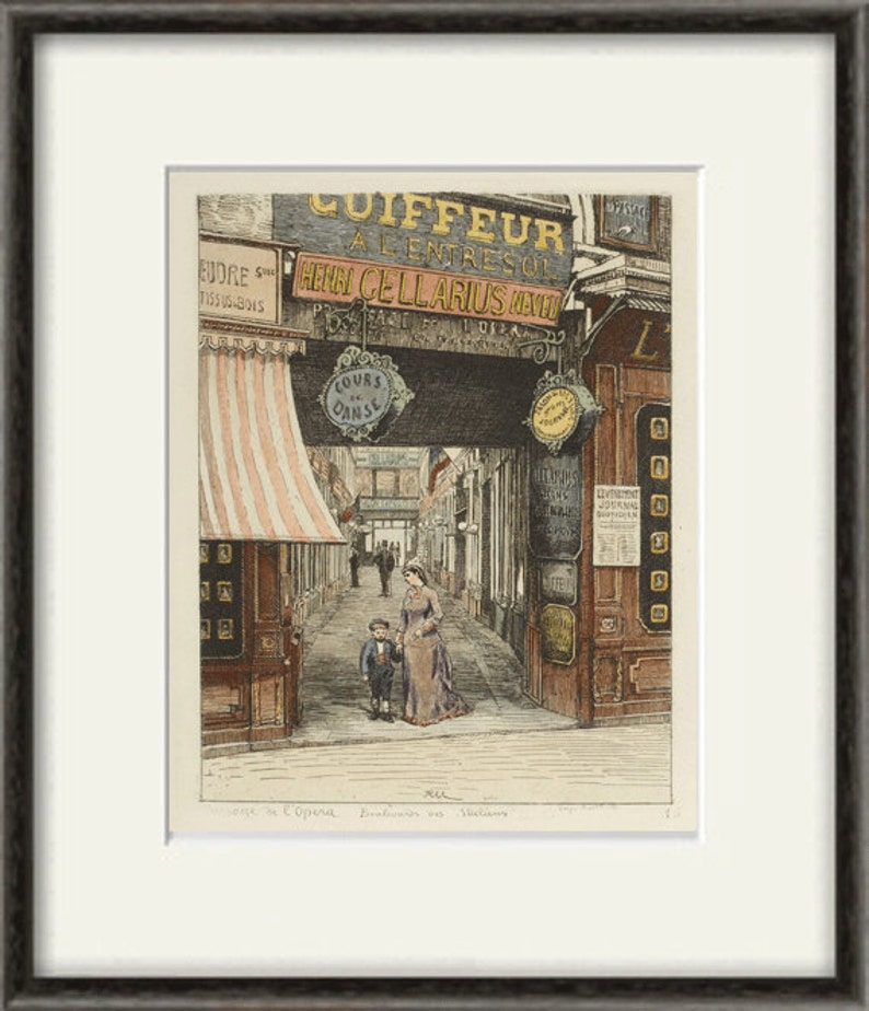 French art print antique wall art Paris wall decor Victorian Etsy