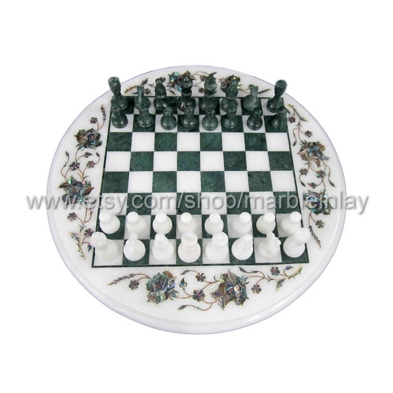 お得】 deluxe marble マーブル チェスセット 大理石 set chess 知育