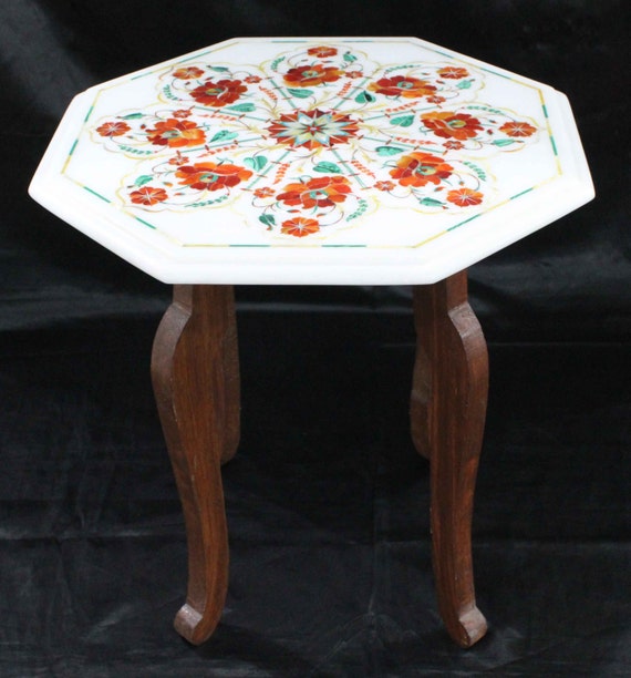 Coffee Table Pietra Dura Marble Inlay Tables Hand Made Pietra Dura