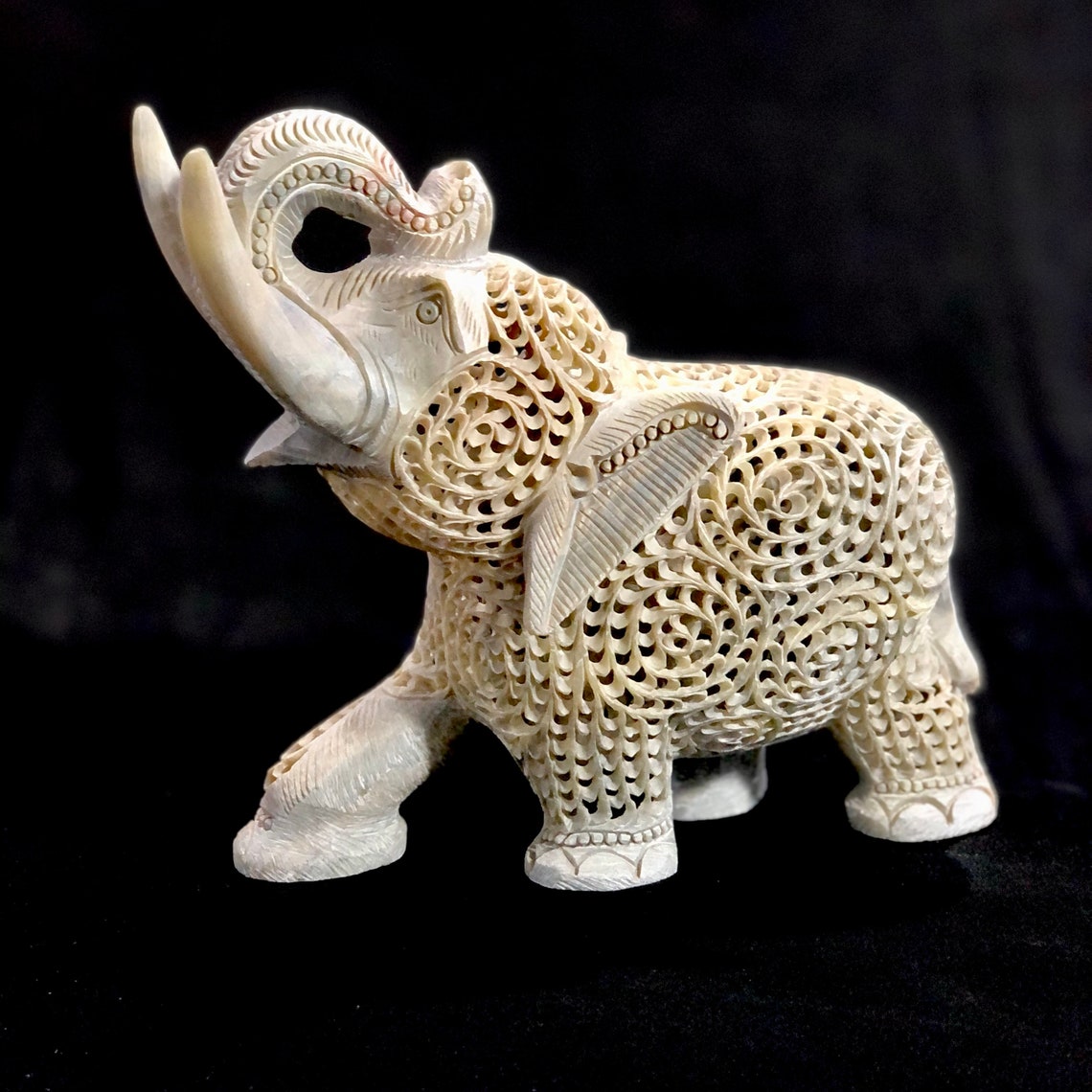 Elephant Figurines / Good Luck Elephant Sculpture / Animal Etsy
