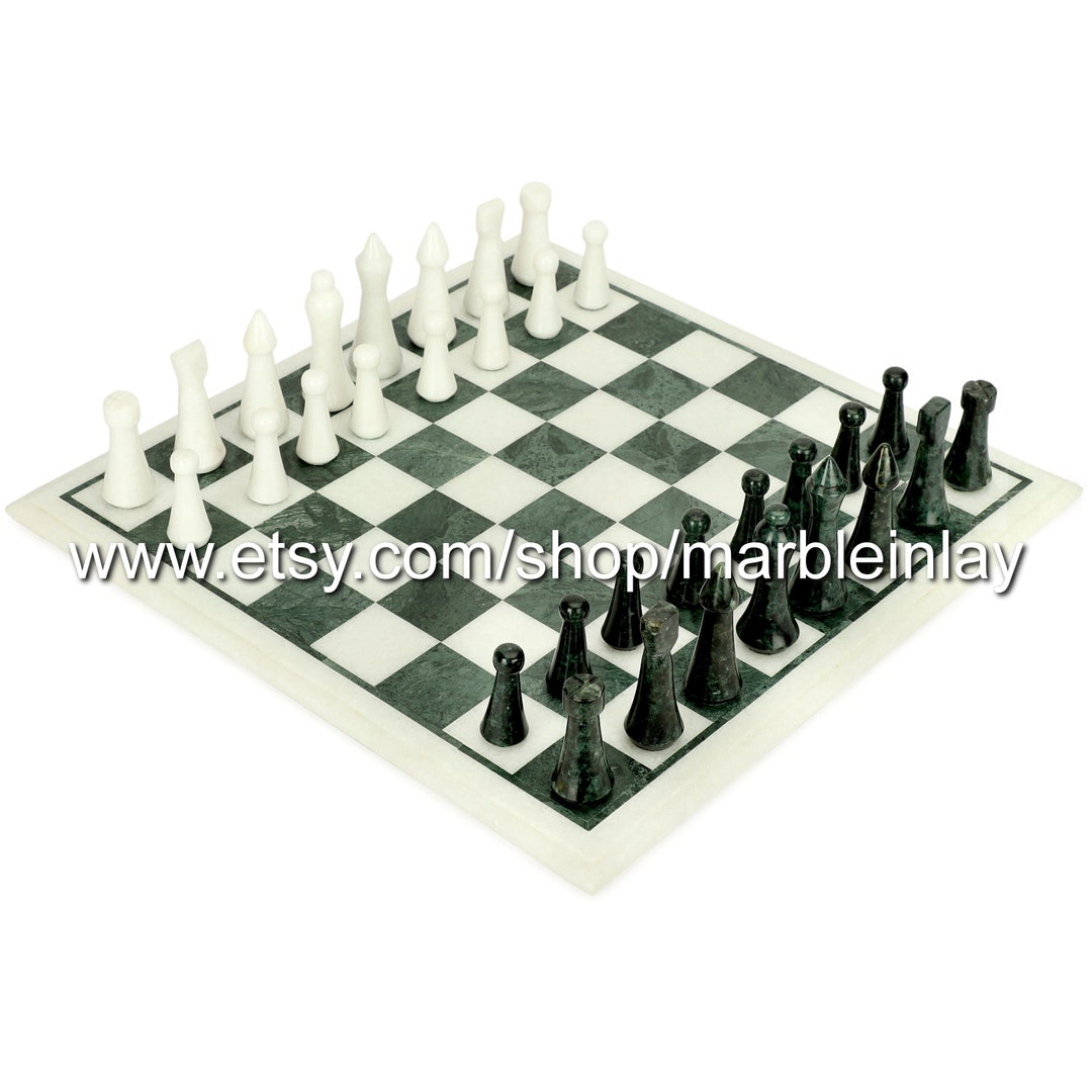 Handmade Marble Chess Set Indoor Adult Chess Game Marble Chess Board