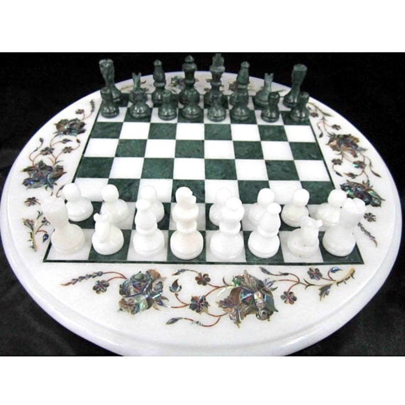 marble chess board table