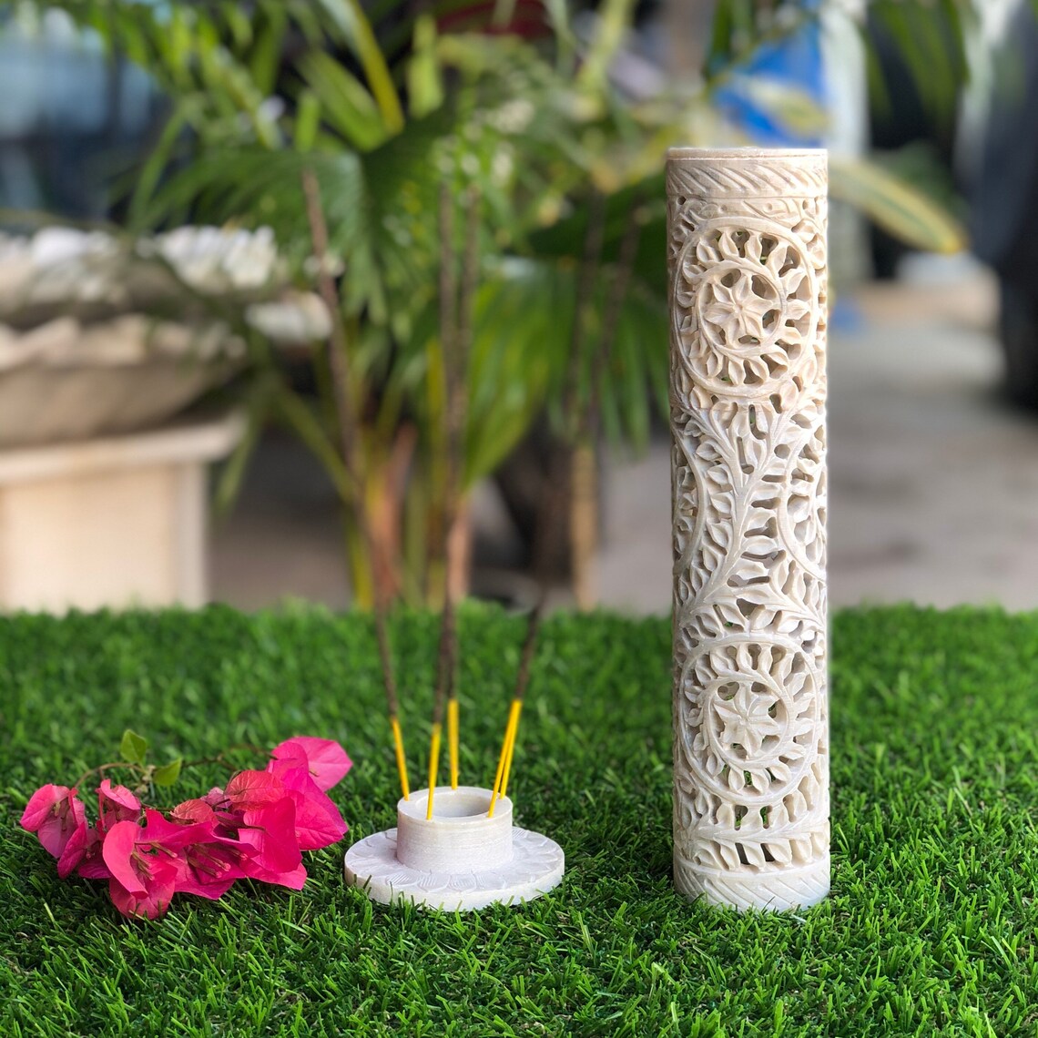 Soap Stone Incense Stick Holder Candle Burner Incense Burner Etsy