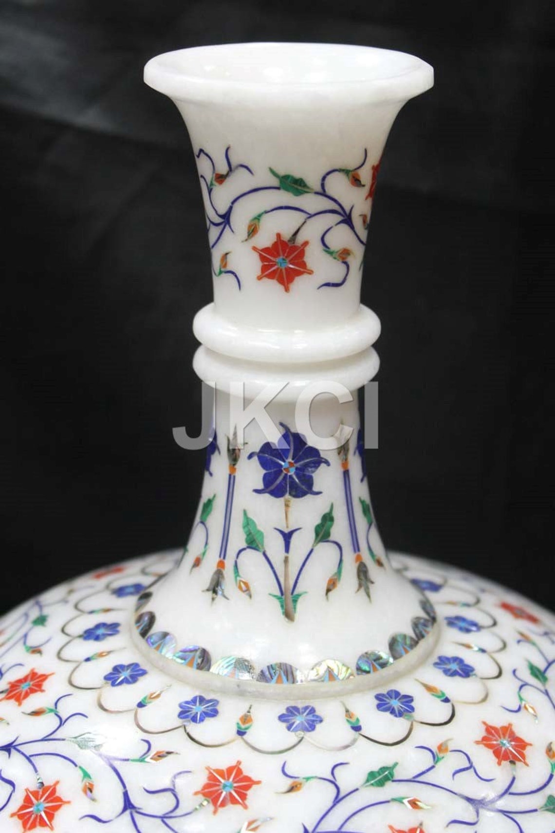 Flower Pots Antique Victorian Flowers Vase Marble Inlay Etsy