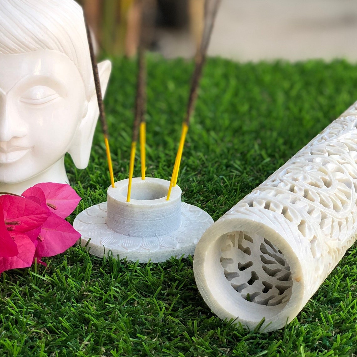 Soap Stone Incense Stick Holder Candle Burner Incense Burner Etsy