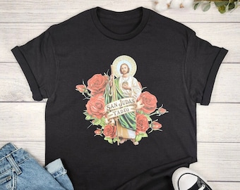 San Judas Tadeo Shirt, St. Jude shirt, Catholic Shirt, Catholic Tee, Mother Mary Tees