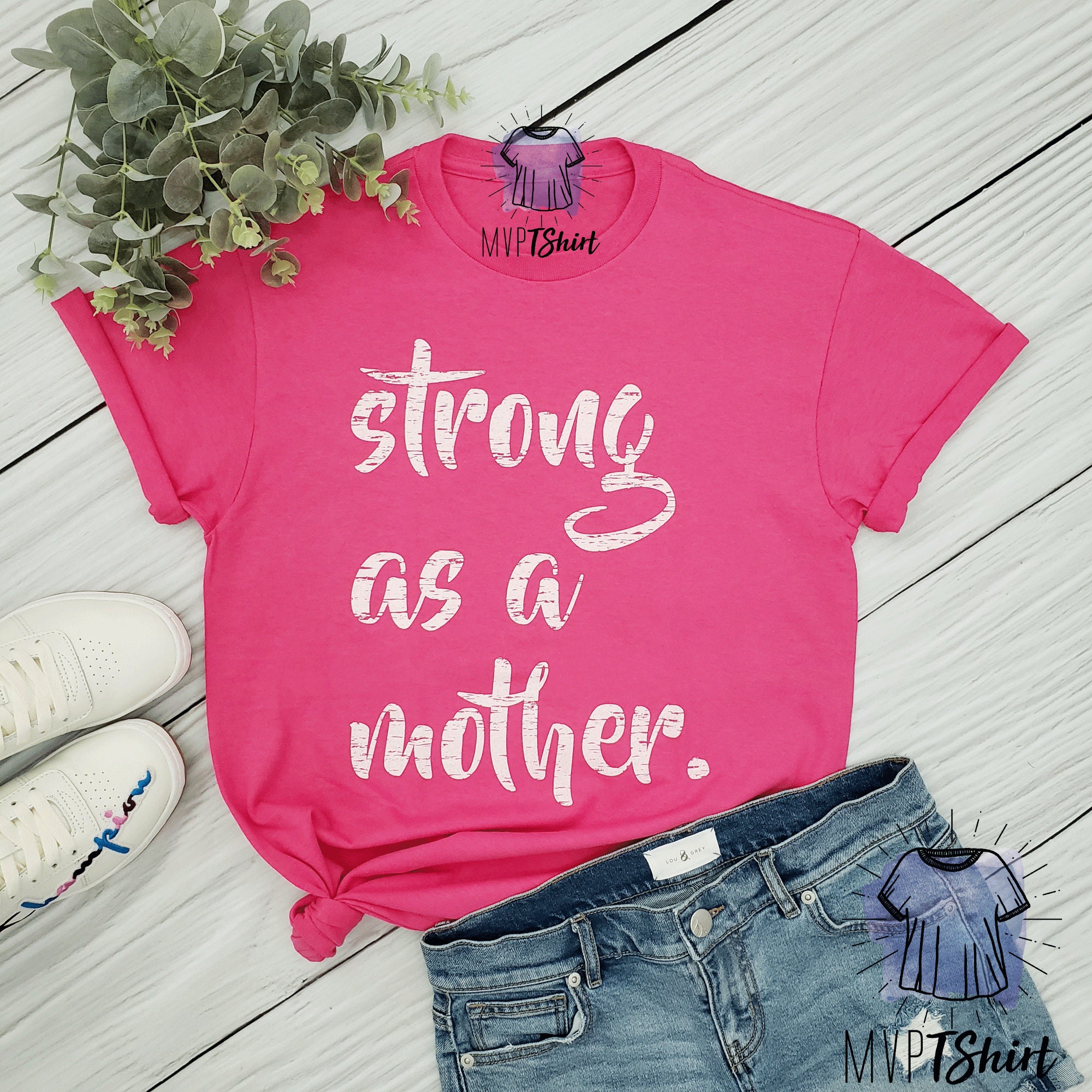 Strong as a Mother shirt Xmas gift idea Hero mom shirt Mom | Etsy