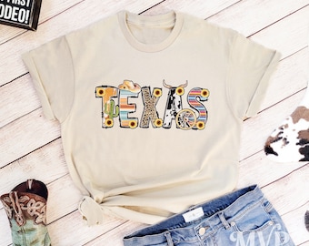 Texas Shirt, Texas Map shirt, Cowboy Shirt, Rodeo Shirt for Women, Vintage cowboy shirt, Cowgirl shirt, Serape Shirt, Cowhide Shirt