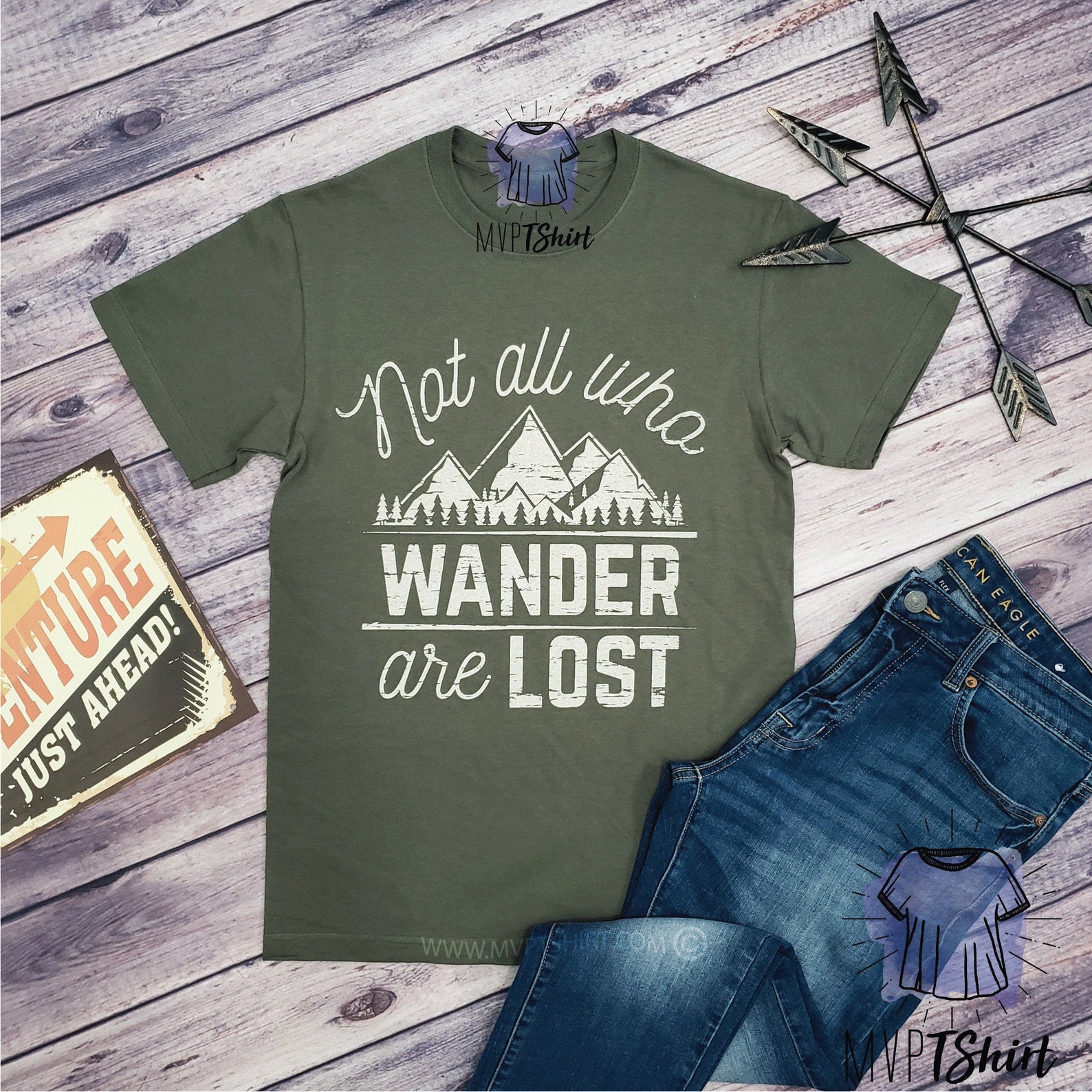 Not All Who WANDER Are LOST Shirt Mountain Biking Camping T - Etsy