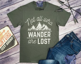 Mountain Wanderlust T-Shirt, Unisex Cotton Tee