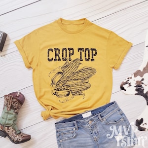 Crop Top Corn Graphic Tee