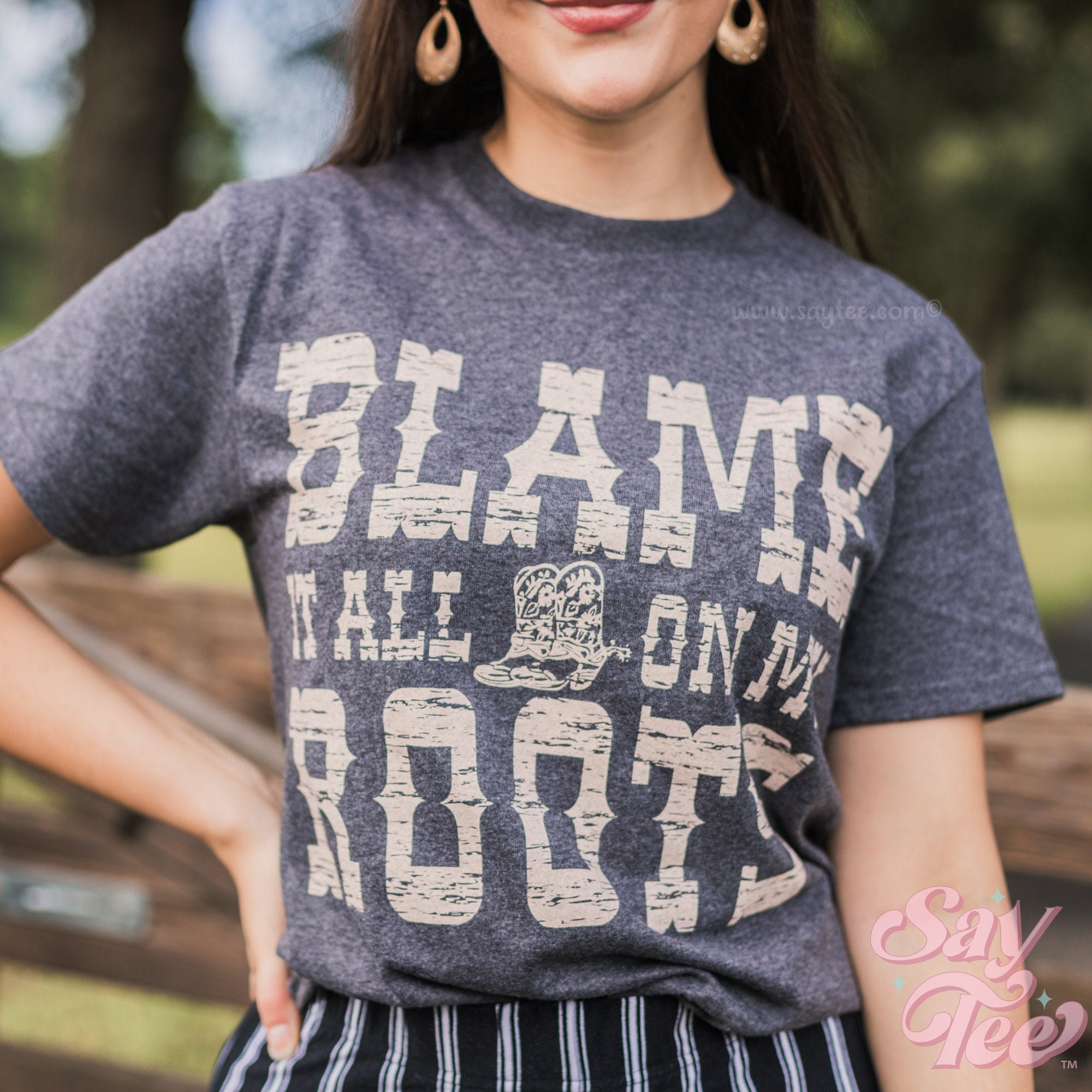 Blame it all on My Roots Shirt, Vintage band tee, Desert Shirt, Country Music Shirt, Simply Southern Tees, Southern Vibe