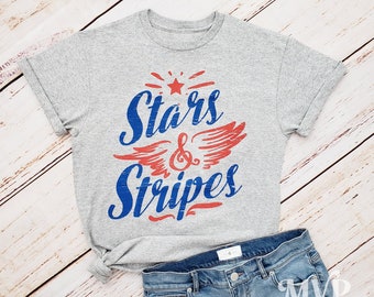 Star and Stripes Shirt, Firework shirt, Dad gift, American pride shirt, Independence day, Fourth of July shirt, Good gift mom