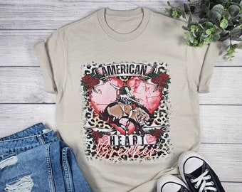 American Heart Breaker Shirt, Southern Valentines, Funny Valentines, Valentines day shirt, Rodeo Valentines, Western Valentines Shirt