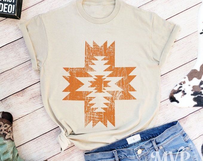 Featured listing image: Aztec Print Graphic Tee