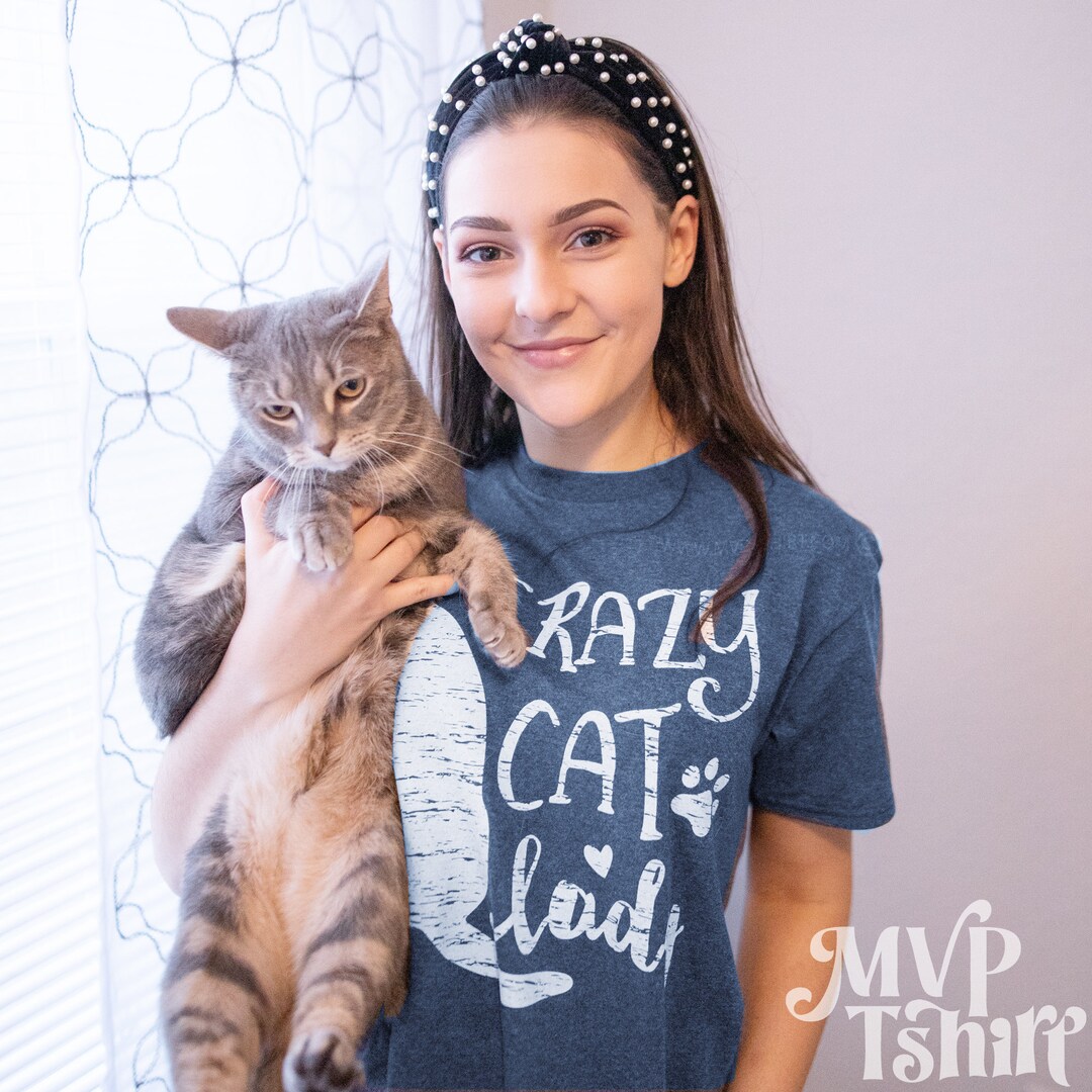 Crazy Cat Lady Shirt, Cat Lady Shirt, Cat Tee Shirts, Cat Themed Gifts