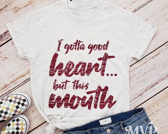 Camiseta de buen corazón y mala boca