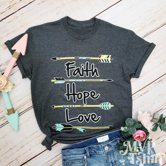 Faith Hope Love Boho Christian T Shirt Faith Hope Love Boho Christian T Shirt
