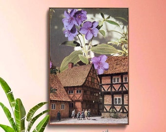 Extra large wall art print - Botanical large print - Living room art