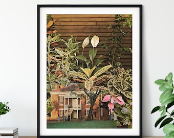 Plant print, Flower Wall Art, Plant Poster, Flower Decor, Modern Prints, Inspirational Print, Retro Wall Decor,