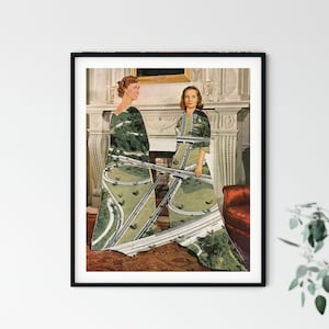 Impression d'art contemporain, A4, A3, A2, Art de l'amitié, poster inspirant, idée cadeau, carte de voyage