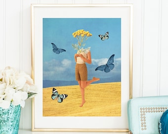 Butterfly print - Summer prints - Fantasy art