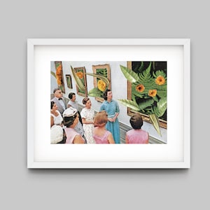 Impressão artística, impressão artística 5x7, colagem de fotos vintage em cartão postal