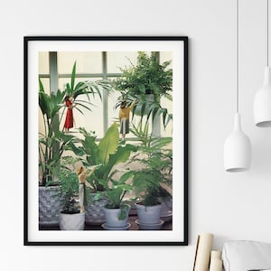 Plants prints, Botanical art, Indoor plants, Large wall art, Extra large wall art, Large print, Wall art prints, Large prints image 1