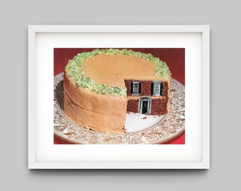Cake is home print, 13x18 Kunstdruck, Small Art