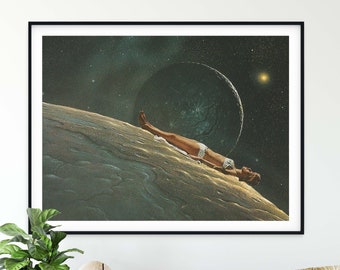 Stars extra large print - Sci fi fantasy summer print