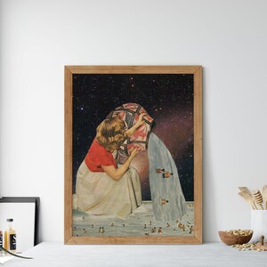 Aquarius art print, Zodiac poster, Birthday gift,Boho Decor, Living Room, Bedroom,February gift