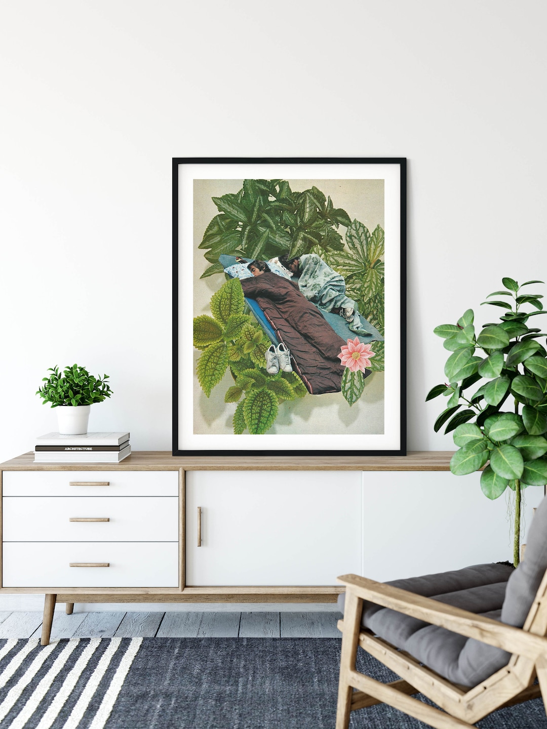 Botanical Prints, Plant Print, Sleeping Art,bedroom Wall Decor, Extra ...