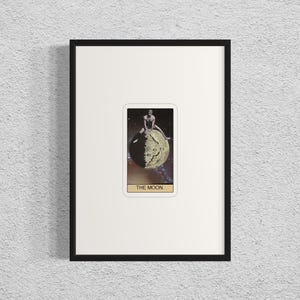 Tarotkaartafdruk The Moon - Kunst in beperkte oplage - poster van 50 x 70 cm