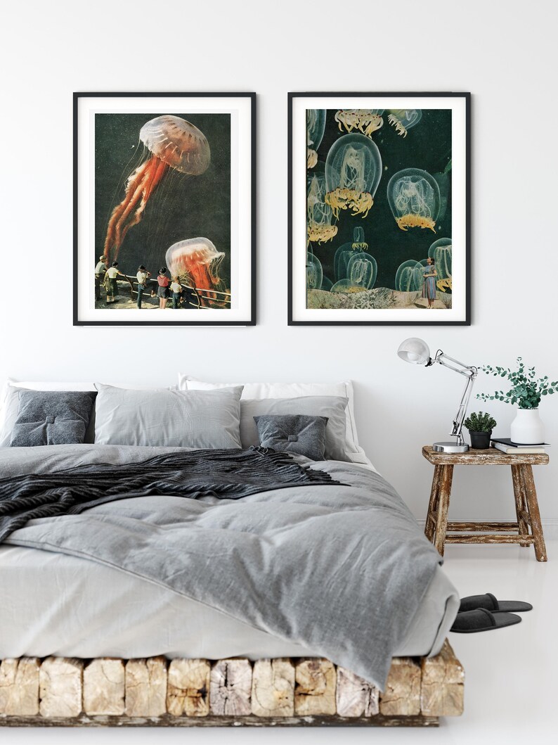 Large Wall Art Bohemian Decor Coastal Wall Art Ocean Sea - Etsy