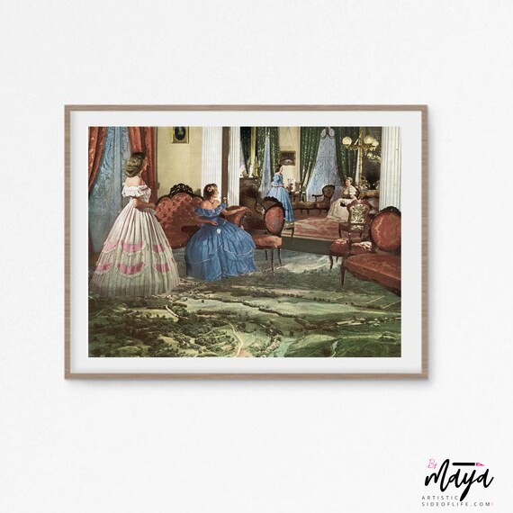 Landscape art, Landscape print, Vintage poster, Retro art, Luxury prints, Fine art, Unusual art