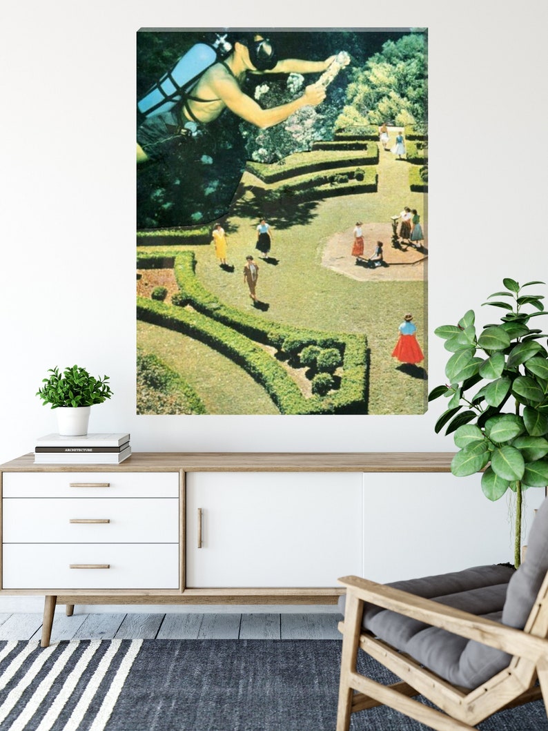 Tauchen Leinwand Kunst Unterwasser Leinwand fertig zum - Etsy