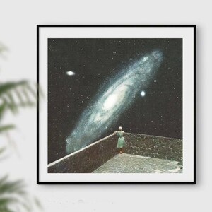 Nebula wall art, Space art, Astronomy print, Prints, Posters, Square art, Blue wall art print