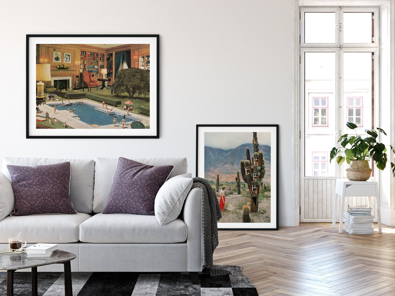 Swimming Pool Poster Unique Modern Art Interior Design - Etsy