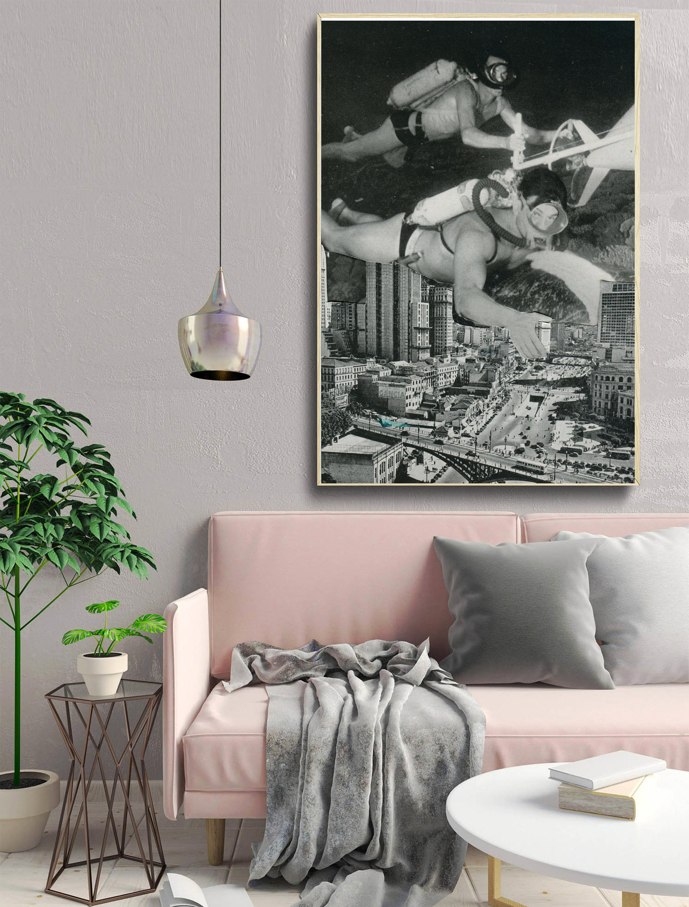 Impresión en blanco y negro, arte de pared grande, arte extragrande,  impresiones de 30 x 40, 20 x 30, 45 x 30, impresión retro, buceo, arte de  playa, decoración acuática - Etsy México, image size:2279x3000