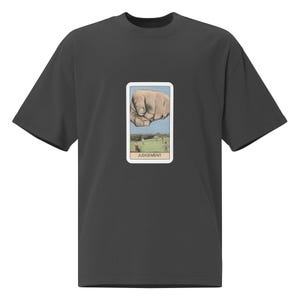 Camiseta com carta de tarô do julgamento, camiseta com carta de tarô, presente para amantes de tarô, camiseta grande desbotada, camiseta unissex