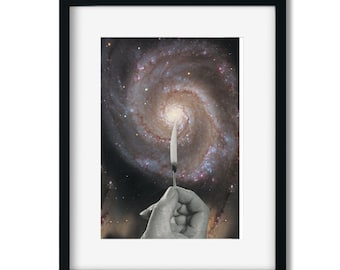 Small prints -5x7 art print - Universe print