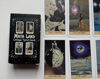 Maya Land Tarot Deck - 78 Unique Collage Art Cards - Etsy