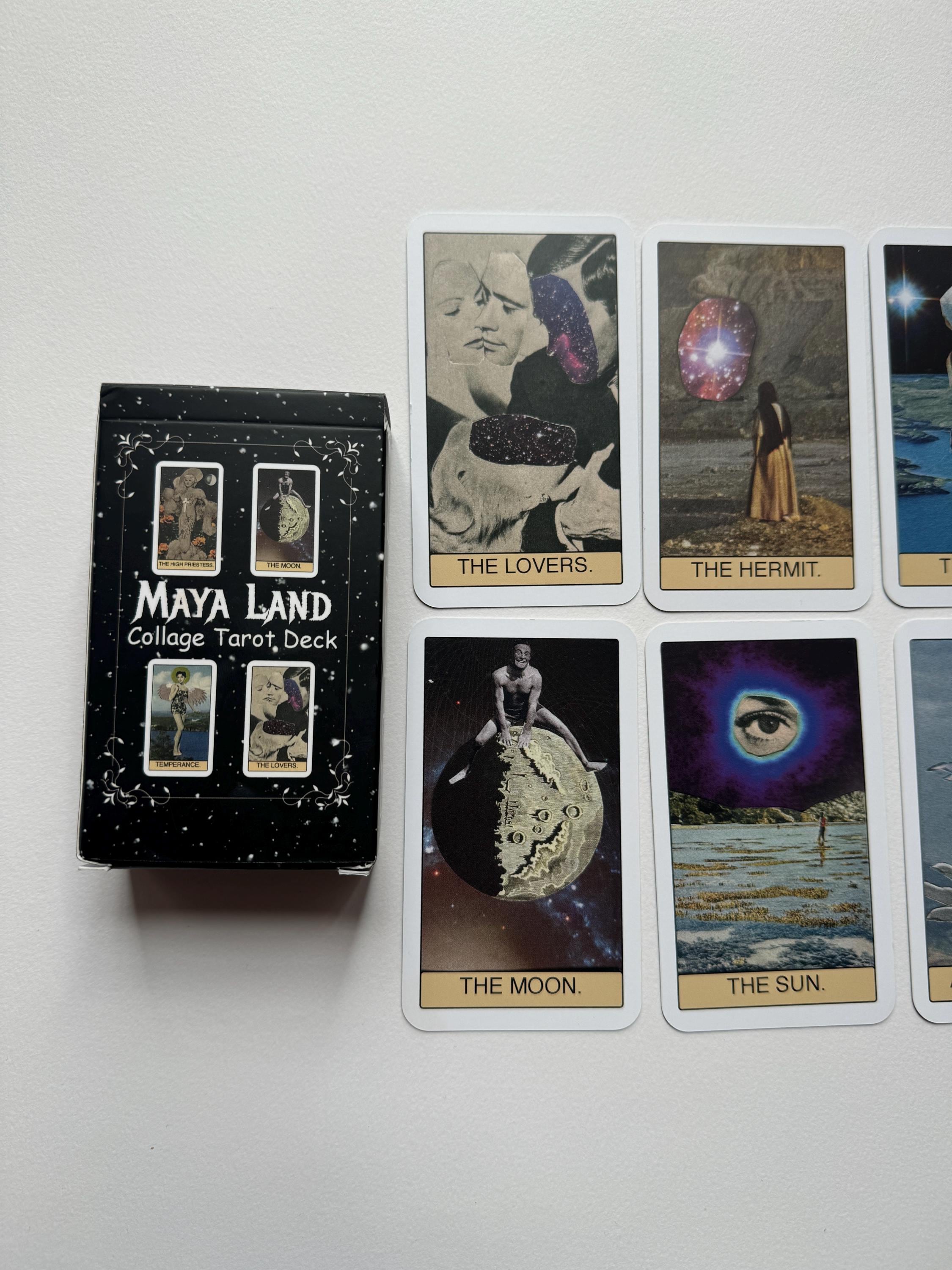 Maya Land Tarot Deck - 78 Unique Collage Art Cards - Etsy