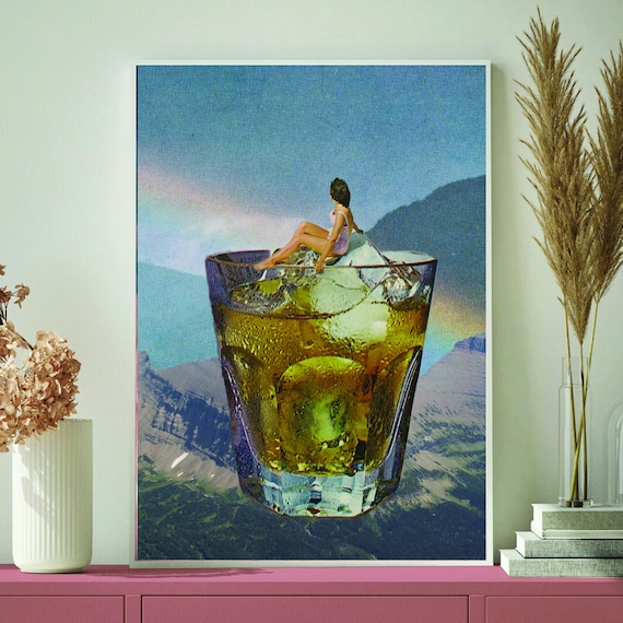 Cocktail print - Kitchen art print- Cocktail poster - Friday print