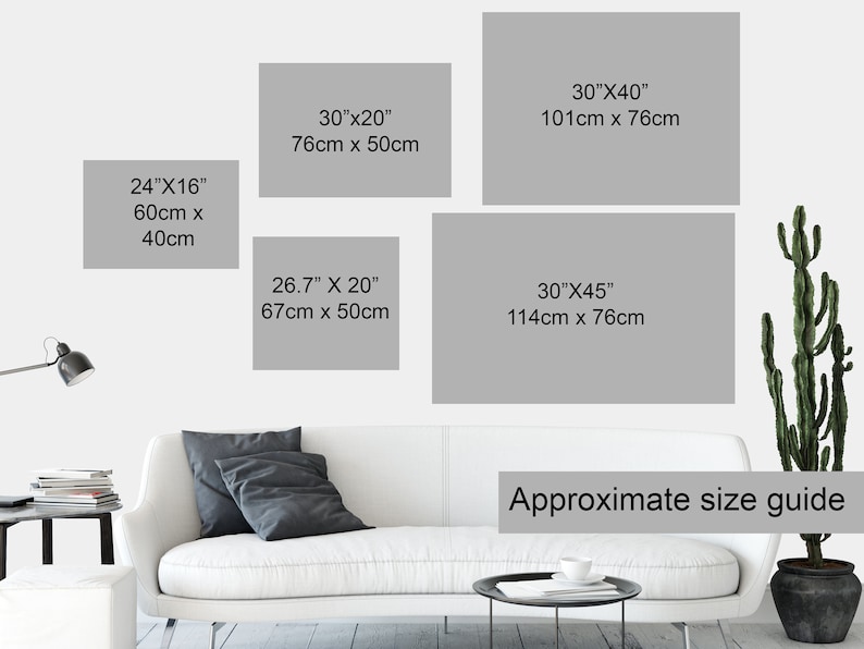 Extra large living room art print - Large space print - Earth and Moon art image 5