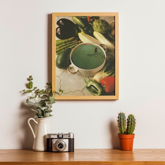 Vegan gift,  vegan art print, wall decor, wall art, vegan poster. food print, food art prints, kitchen wall decor