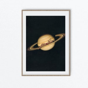 Universumkunst, Girly-slaapkamerafdrukken, Mode- en make-upkunst, Saturnus