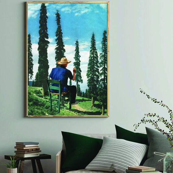 Large Wall Art Print - Extra Large Wall Decor - Trees - Painter